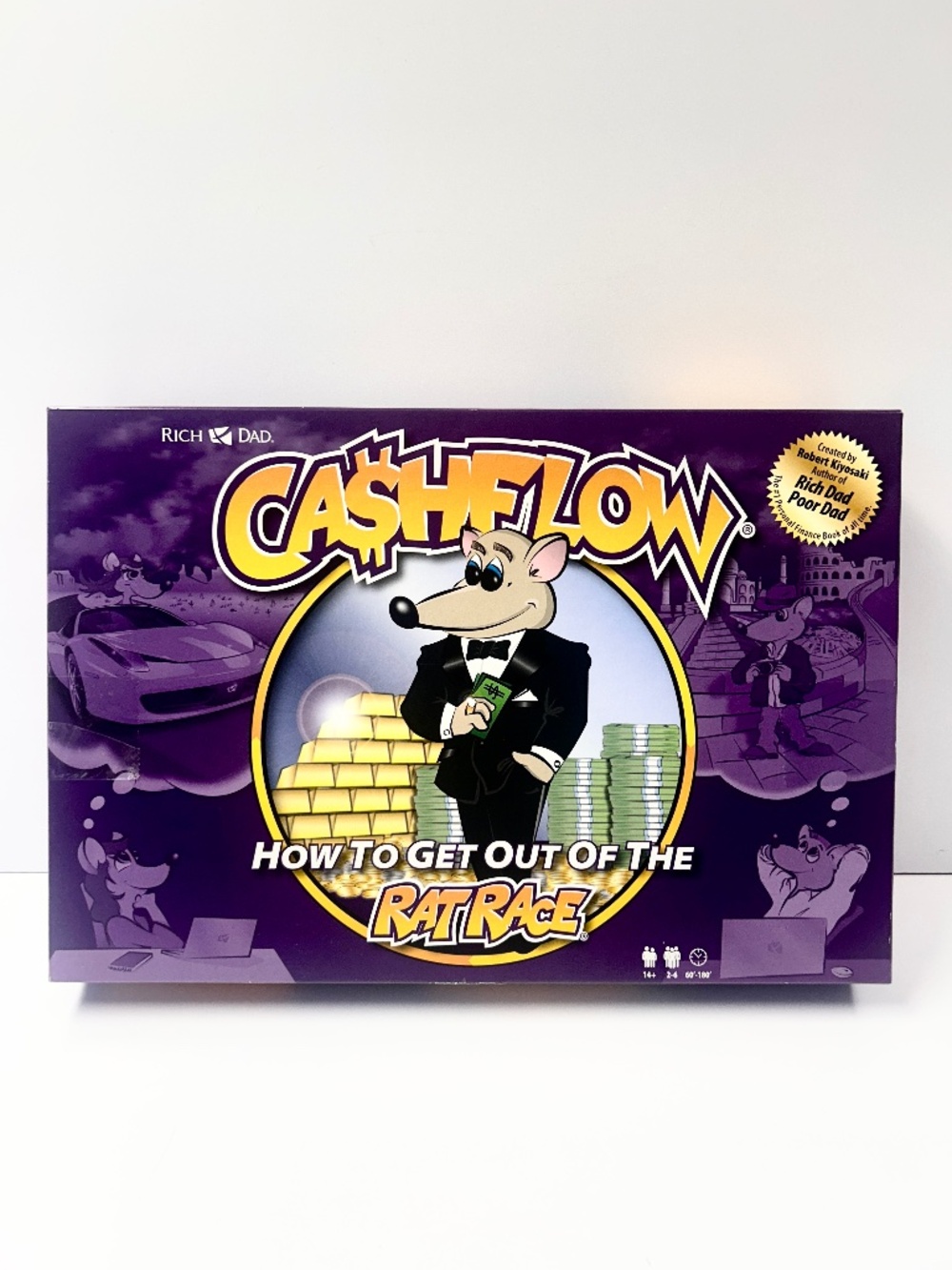 New In Box Rich Dad Cashflow How To Get Out of the Rat Race Board Game